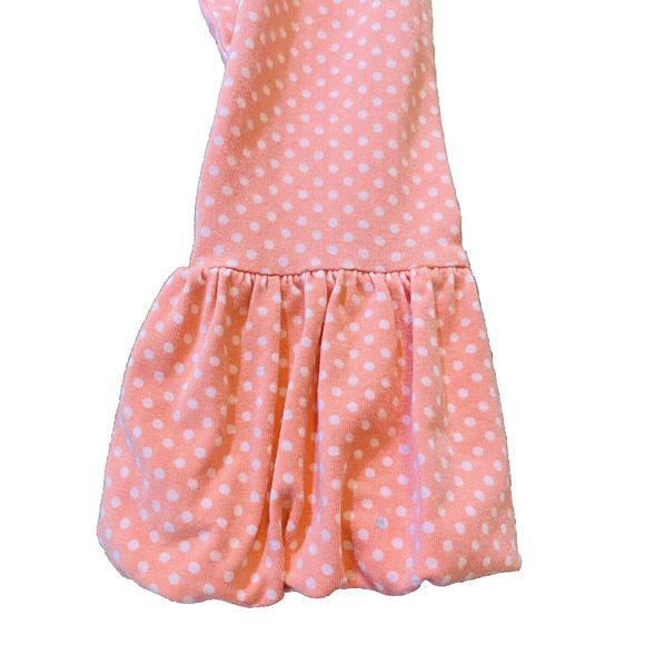 Shrimp and Grits Kids Pink Polka Dot Girls Long Sleeve Shirt L (7-8) - Picture 7 of 12